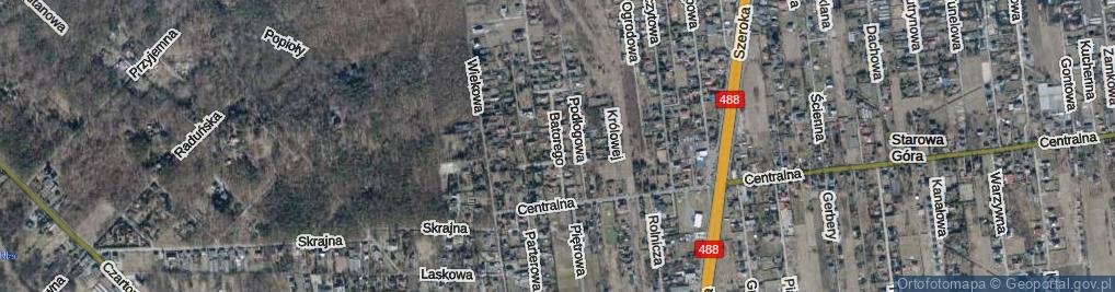 Zdjęcie satelitarne Stefana Batorego ul.